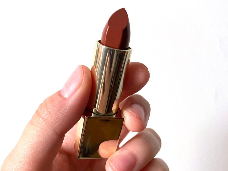 Rare Beauty's Kind Words matte lipstick in the shade Gifted.