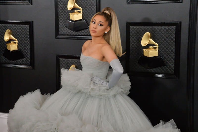 Ariana Grande attends the Grammy Awards in 2020. File Photo by Jim Ruymen/UPI
