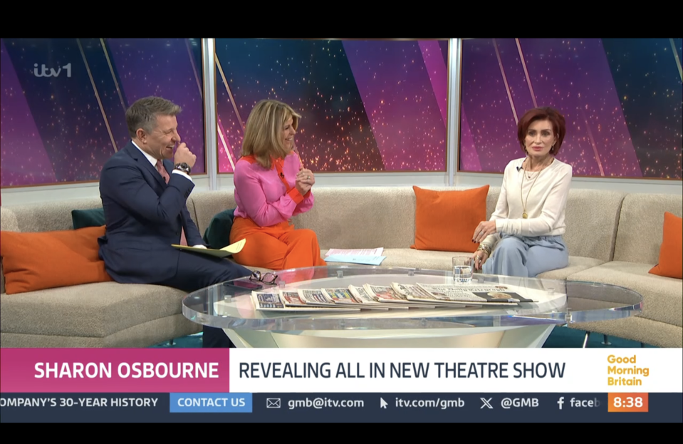 Sharon Osbourne talks weight loss on Good Morning Britain (ITV screengrab)