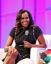 <p>Famous for her love of fitness and nutrition—and those toned arms!—Obama says she uses exercise to relieve stress. According to <a href="https://www.vogue.com/article/michelle-obama-best-quotes-health-fitness" rel="nofollow noopener" target="_blank" data-ylk="slk:Vogue" class="link "><em>Vogue</em></a>, in a 2008 interview she said, "Exercise is really important to me—it's therapeutic."</p>