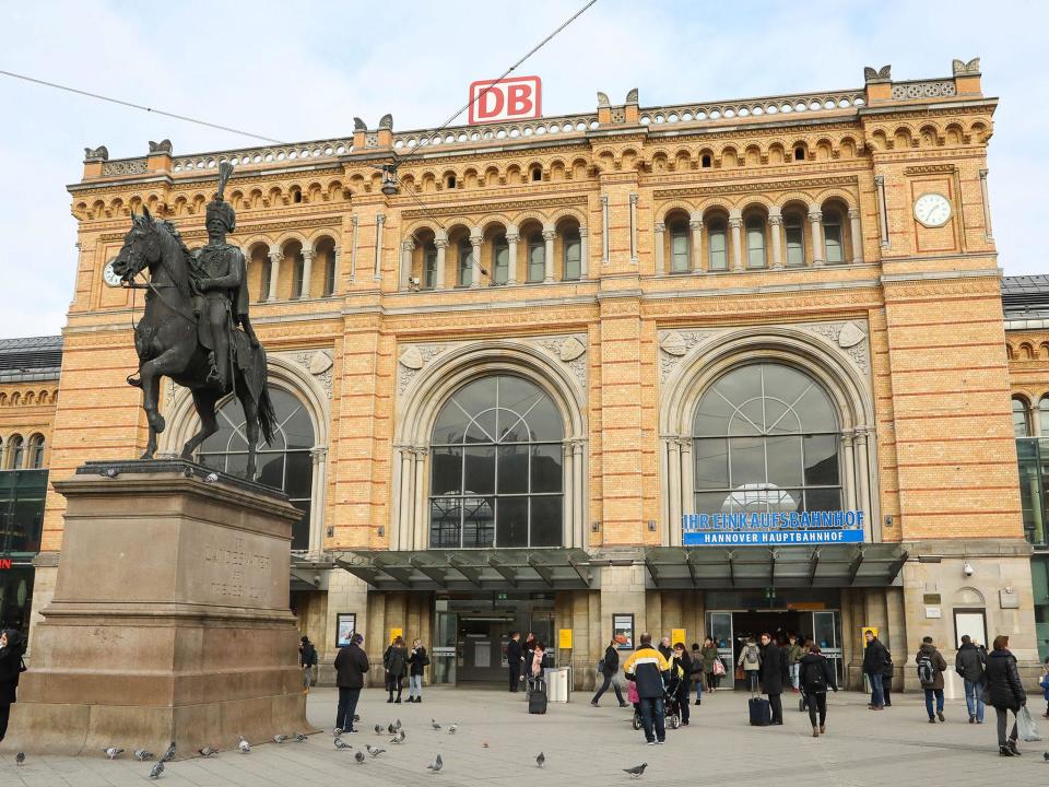 The main railway station in Hanover, Germany (EPA)