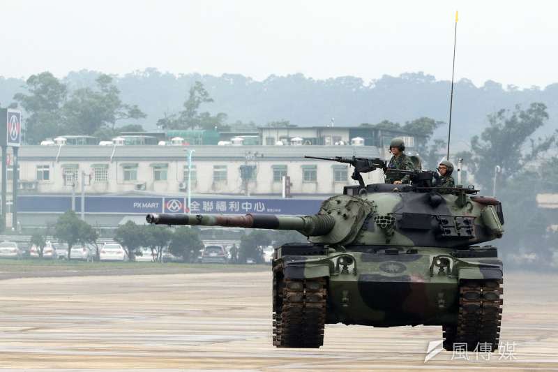 20190709-CM11（見圖）是陸軍M60A3之外另一款主戰戰車，共同擔任防衛作戰下，地面部隊的重要兵力。（蘇仲泓攝）