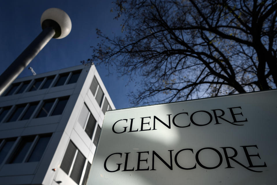 A picture taken on November 13, 2020 shows the headquarters of Swiss commodity trading giant Glencore in Baar, central Switzerland, ahead of November 29, 2020 nationwide vote on a people's initiative to impose due diligence rules on Swiss-based firms active abroad. (Photo by Fabrice COFFRINI / AFP) (Photo by FABRICE COFFRINI/AFP via Getty Images)
