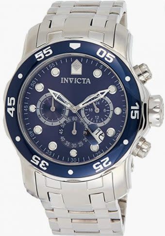 Invicta chronograph watch from the Pro Diver collection for men.  (Photo: Amazon)