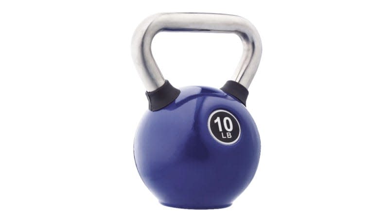 Kettlebells are a great alternative to dumbbells.