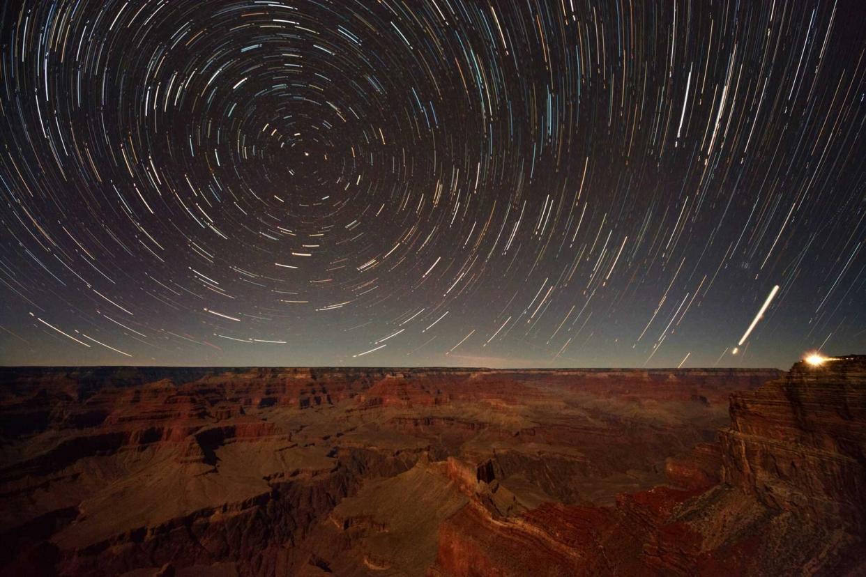 Star trails at Grand Canyon National Park