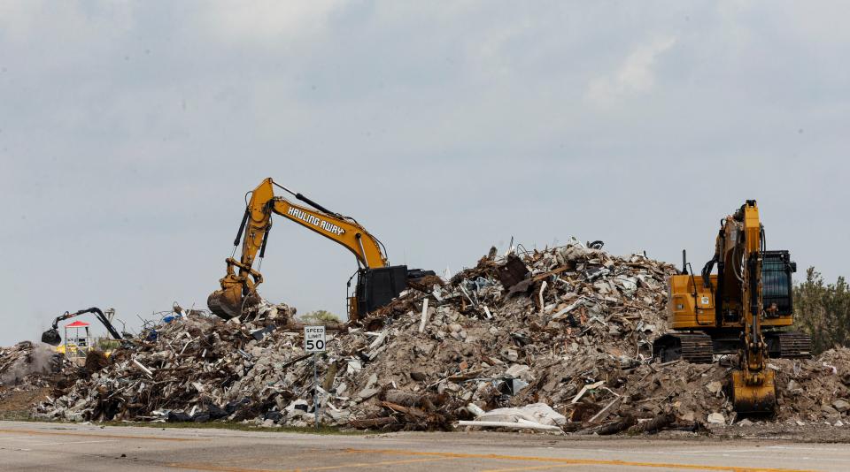 The debris pile along Estero Boulevard on Lovers Key has gotten substantially smaller since Hurricane Ian slammed into Southwest Florida. 