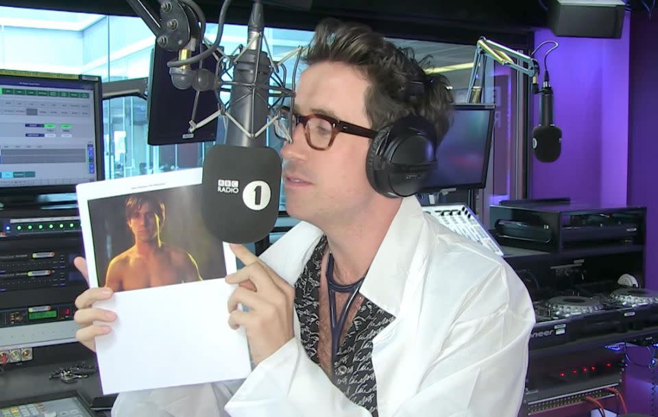 When Grimmy showed a picture of Ryan Gosling from The Notebook it nearly made it heart skip a beat! Source: BBC Radio One