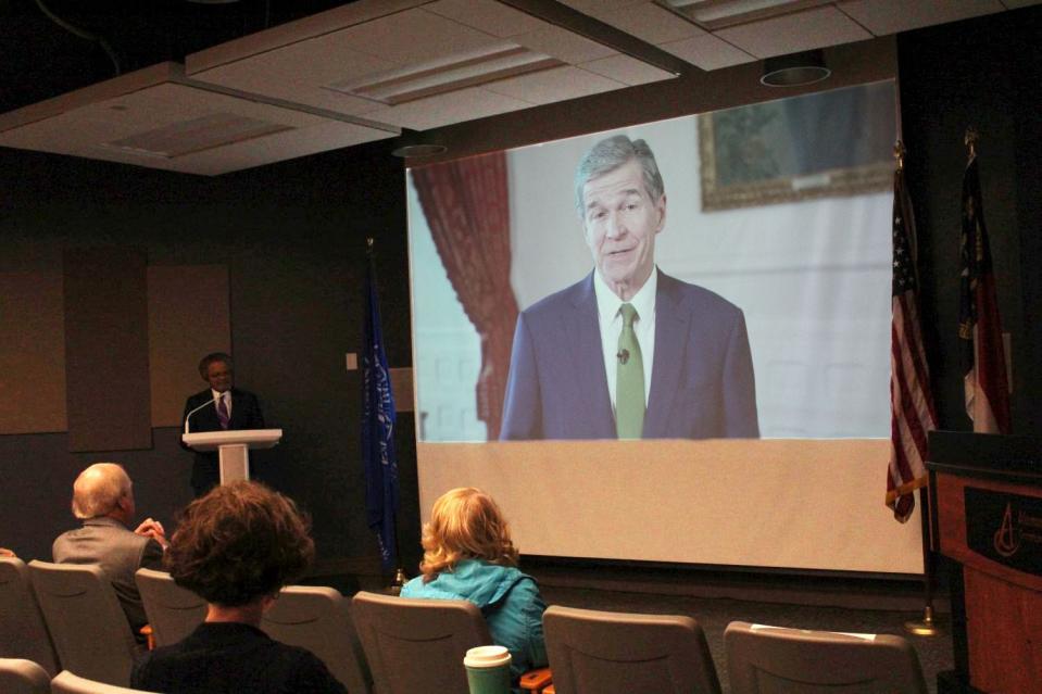 A pre-recorded message by NC Governor Roy Cooper which was presented at ACC's press conference (07/14).