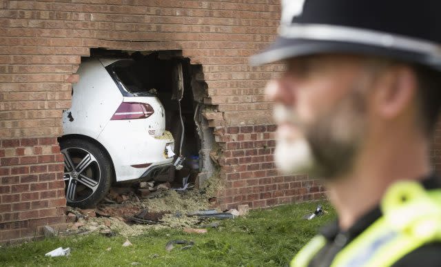 The scene in Morehall Close, Clifton, York. (Danny Lawson/PA)