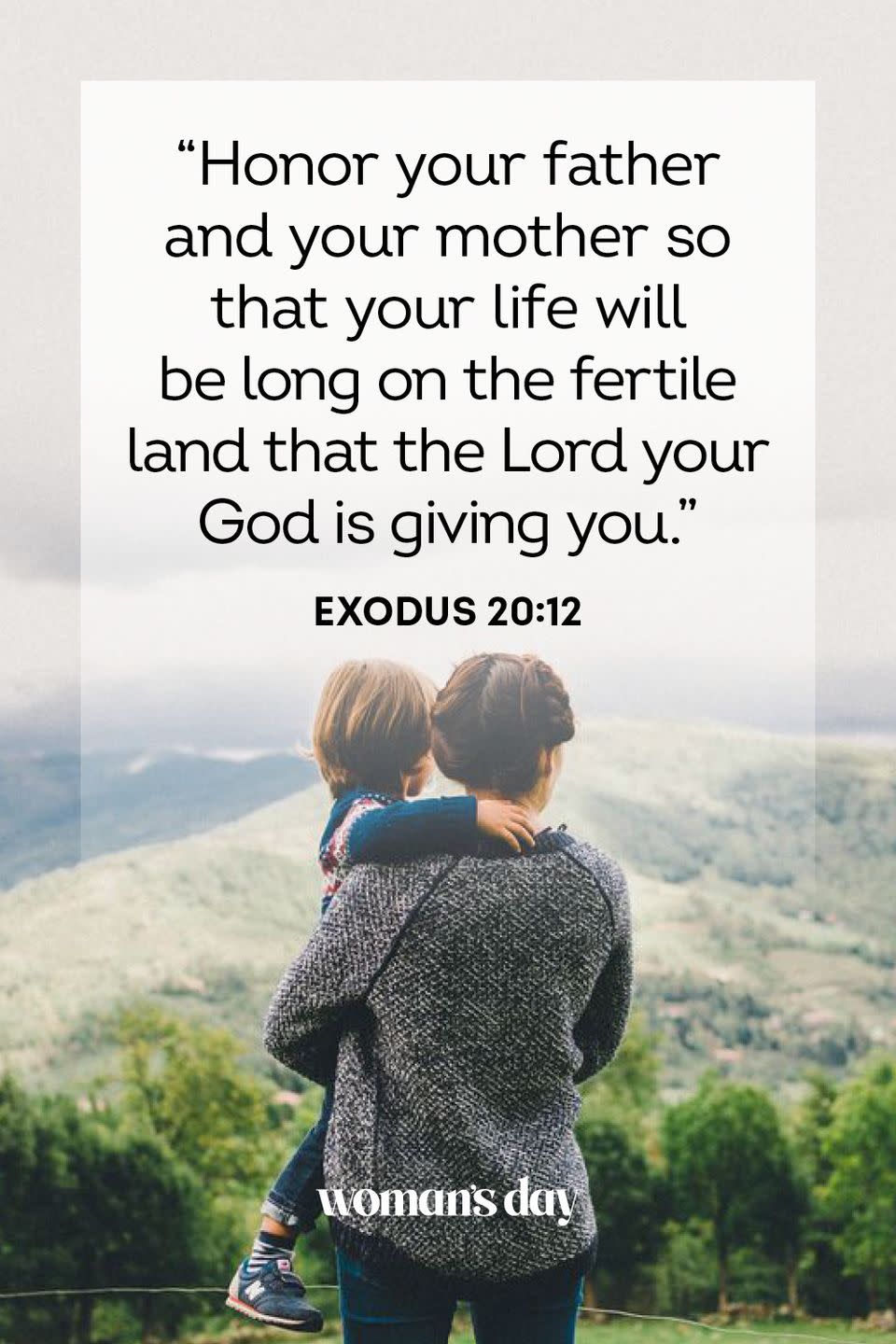 bible verses about mothers exodus 20 12