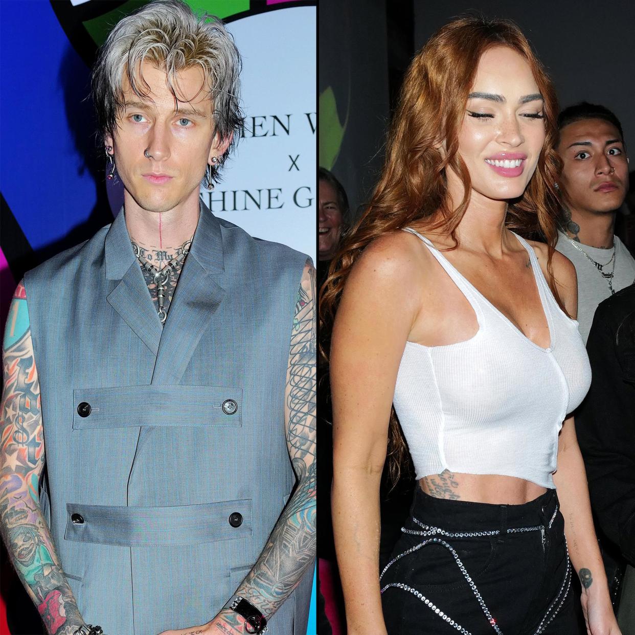 Machine-Gun-Kelly-and-Megan-Fox-256 Stephen Webster and Machine Gun Kelly unveil the 'Eighth Deadly Sin, GOSSIP', The Bomb Factory, London, UK - 30 May 2023