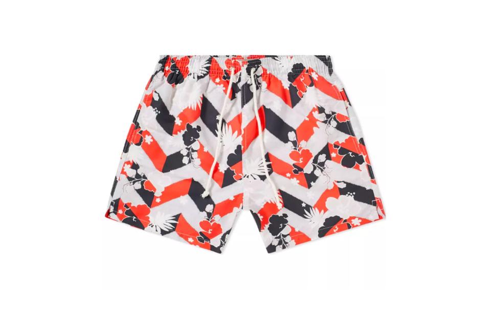 Maison Kitsuné all-over Venice swim short