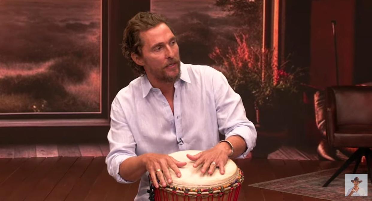 Matthew McConaughey hosted a free webinar on Monday called "The Art of Livin'" that included Tony Robbins, Dean Graziosi, Marie Forleo and Trent Shelton.