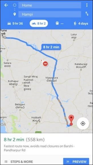 印度版 Google Maps 有機車？ 疑似開發中功能誤洩漏
