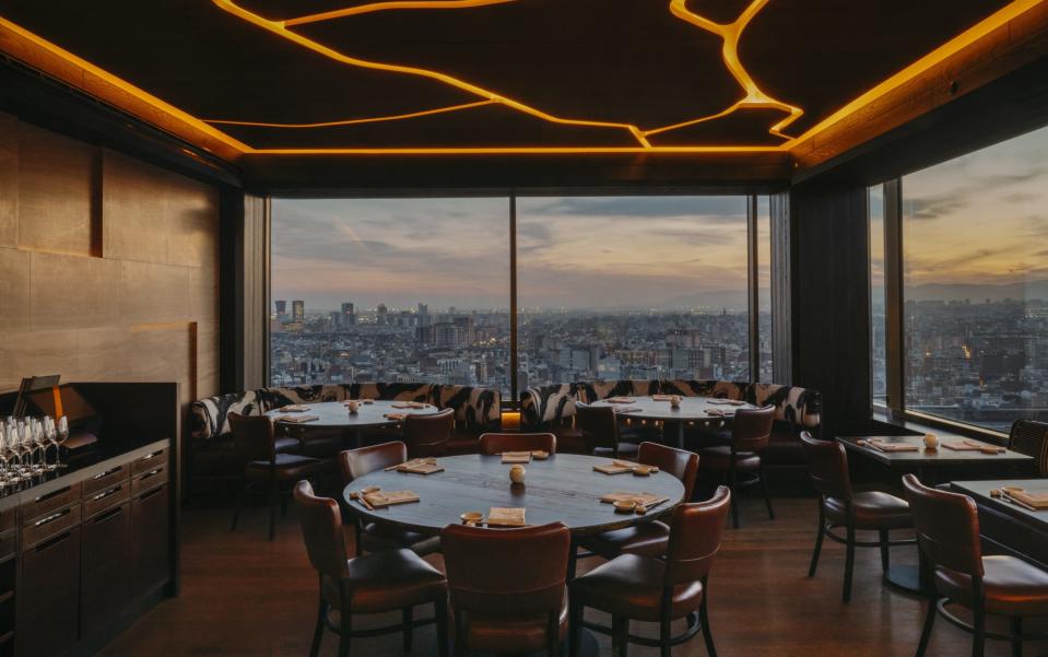 The restaurant at the Nobu Hotel, Barcelona