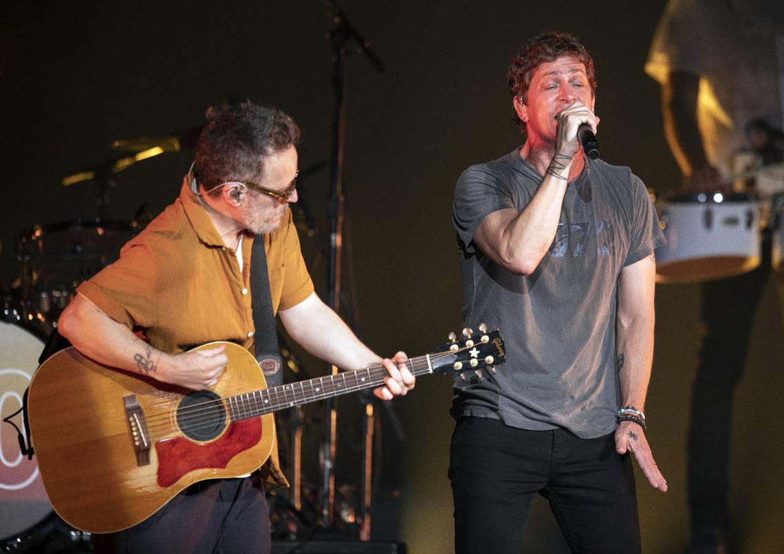 Matchbox 20 brings their “Slow Dream Tour” to Raleigh, N.C.’s Coastal Credit Union Music Park at Walnut Creek, Wednesday night, July 12, 2023.