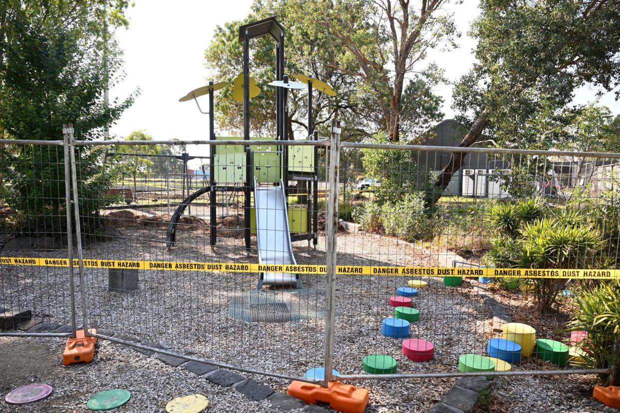 <span>The discovery at Hosken Reserve in Coburg North (pictured) came as Donald McLean Reserve in Spotswood was closed due to asbestos being found in mulch.</span><span>Photograph: Joel Carrett/AAP</span>