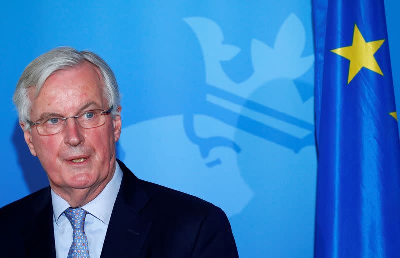 EU Chief Brexit negotiator Barnier meets Luxembourg's PM Bettel in Luxembourg