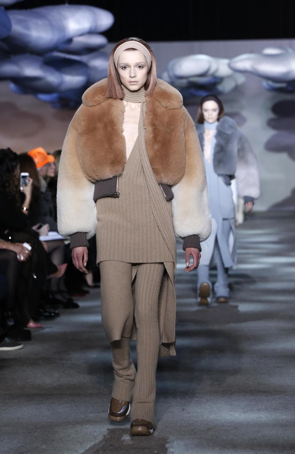 The Marc Jacobs Fall 2014 collection is modeled at Fashion Week in New York, Thursday, Feb. 13, 2014. (AP Photo/Kathy Willens)