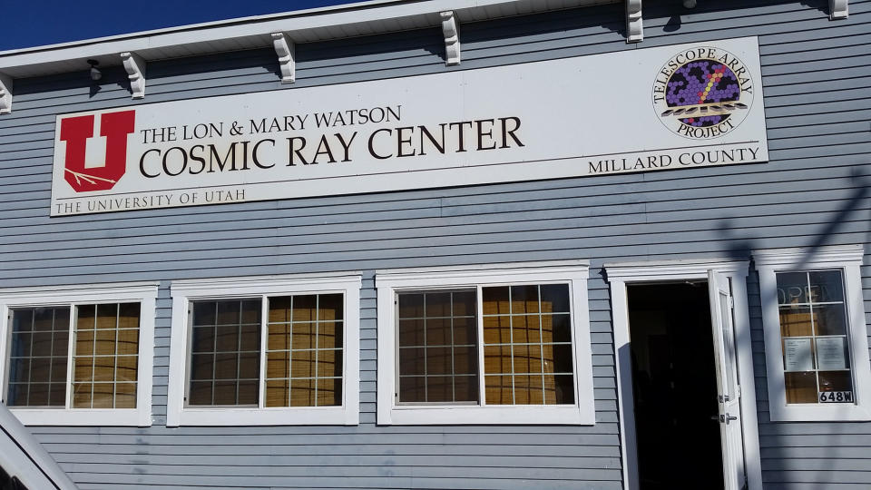 The Lon and Mary Watson Cosmic Ray Center in Delta, Utah, is the base of operations for the Telescope Array (TA) project, which studies powerful particles from space called cosmic rays. Read the full story about touring the Cosmic Ray Center and seeing the TA experiment here. <cite>Nola Taylor Redd</cite>