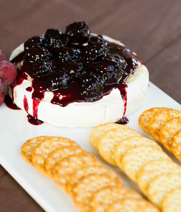 <strong>Get the <a href="http://www.browneyedbaker.com/baked-brie-with-blackberry-compote/" target="_blank">Baked Brie With Blackberry Compote recipe</a> from Brown Eyed Baker</strong>