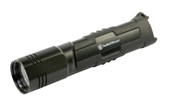 Simple flashlight with Smith & Wesson logo.