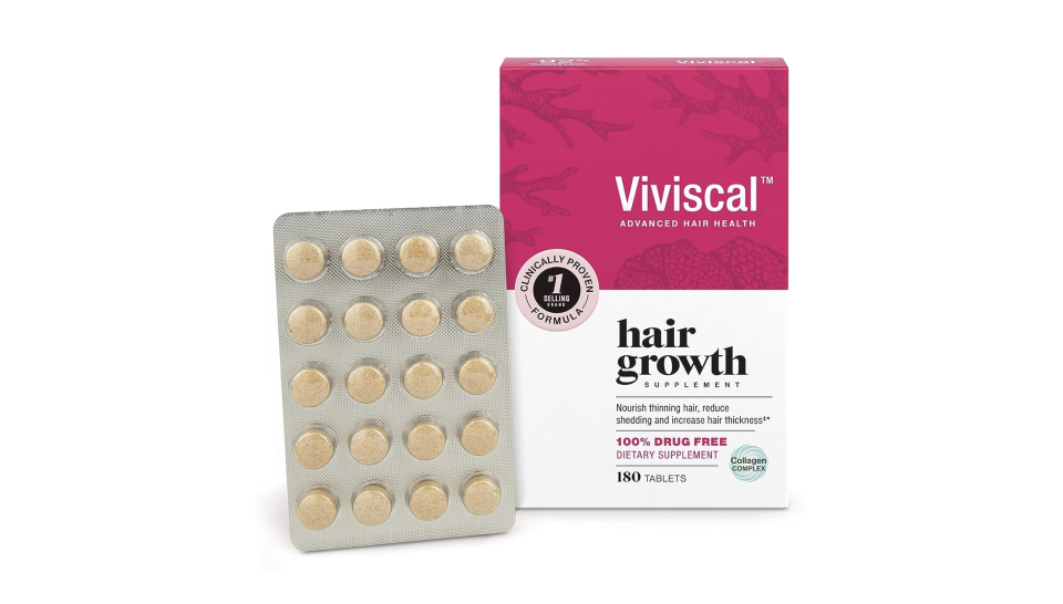 Suplementos Viviscal para el crecimiento del cabello para mujeres. Producto clínicamente probado, con complejo de colágeno. Foto: amazon.com
