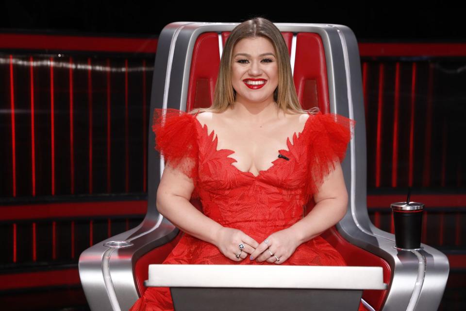 the voice 2023 kelly clarkson red dress instagram