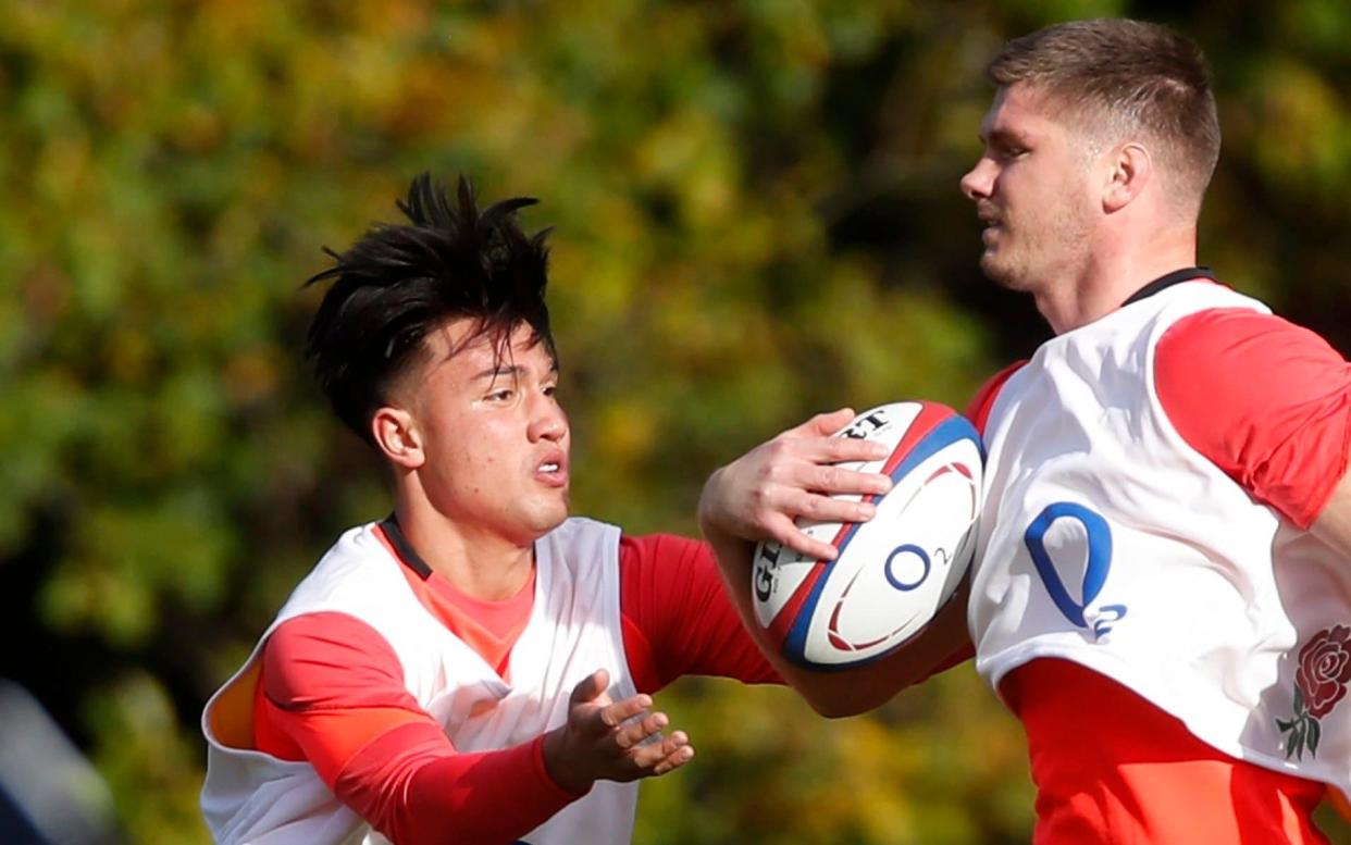 Owen Farrell and Marcus Smith during training - Action Images via Reuters/Matthew Childs