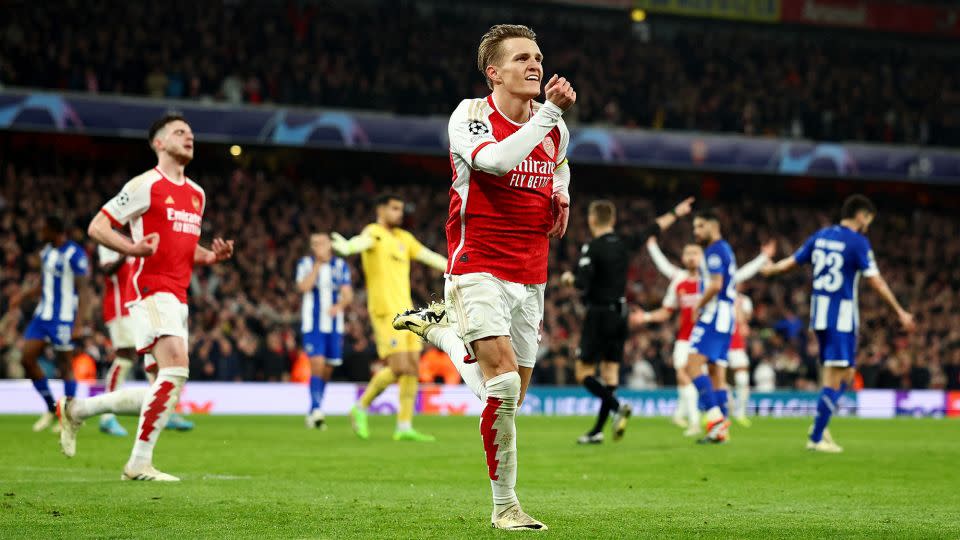 Arsenal's Ødegaard produced yet another superb performance on Tuesday against Porto. - Andrew Boyers/Action Images/Reuters