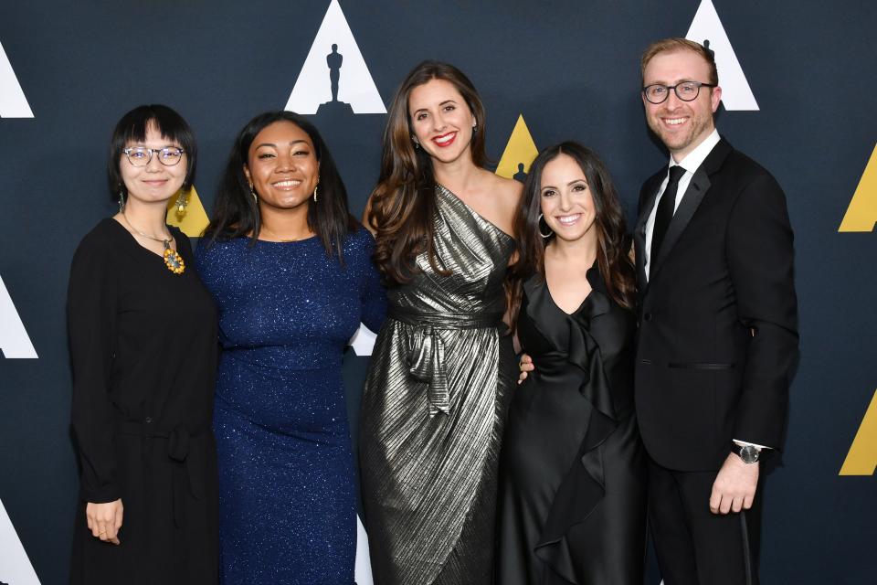 Yifan Sun, Princess Garrett, Eva Rendle, Abby Lieberman and Joshua Lucas attend the 46th Student Academy Awards at the Academy of Motion Picture Arts and Sciences on October 17, 2019.