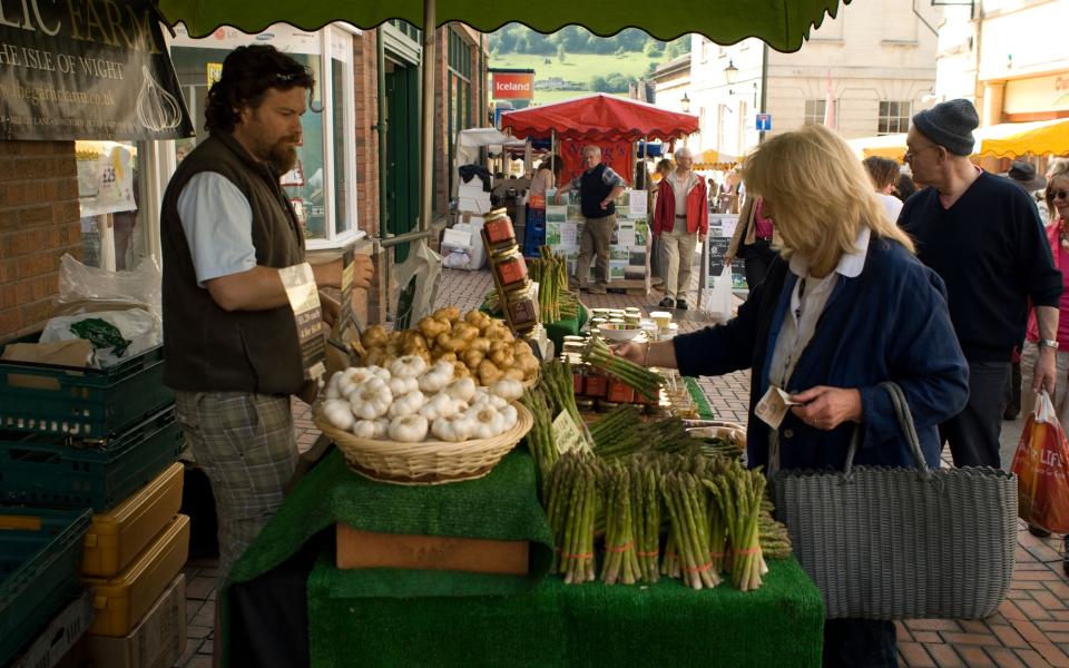 Stroud Farmers' Market is the biggest outdoor market in the Cotswolds