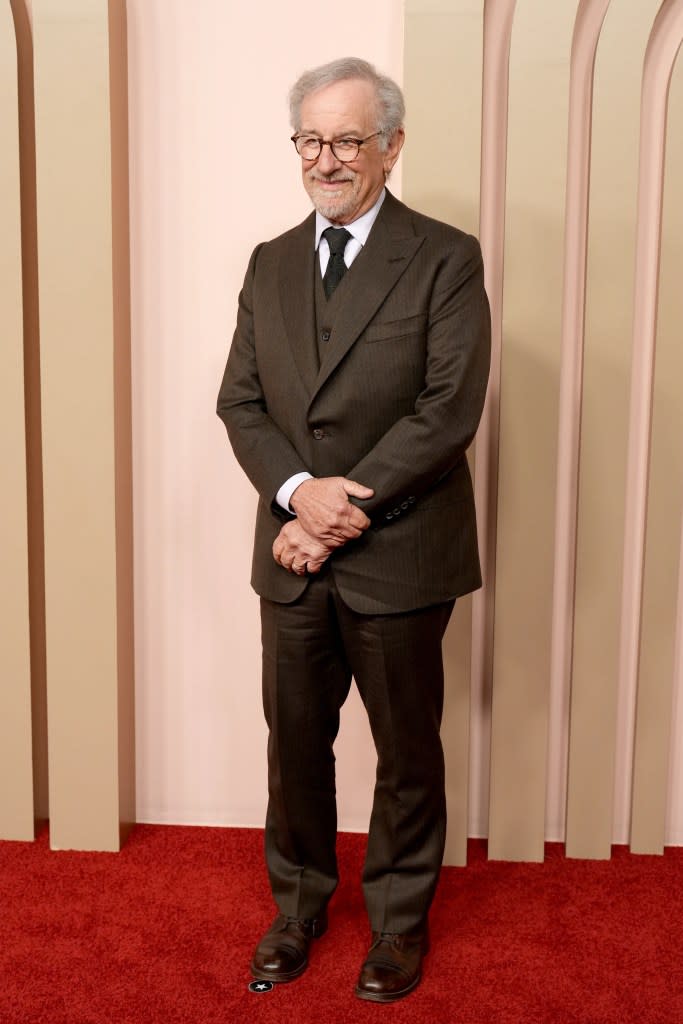 Steven Spielberg attends the 96th Oscars Nominees Luncheon at The Beverly Hilton on February 12, 2024 in Beverly Hills, California