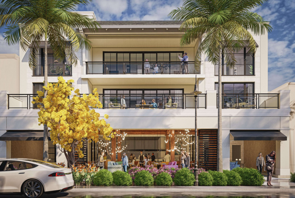 Rendering of new mixed-used building planned for Fifth Avenue South in Naples.