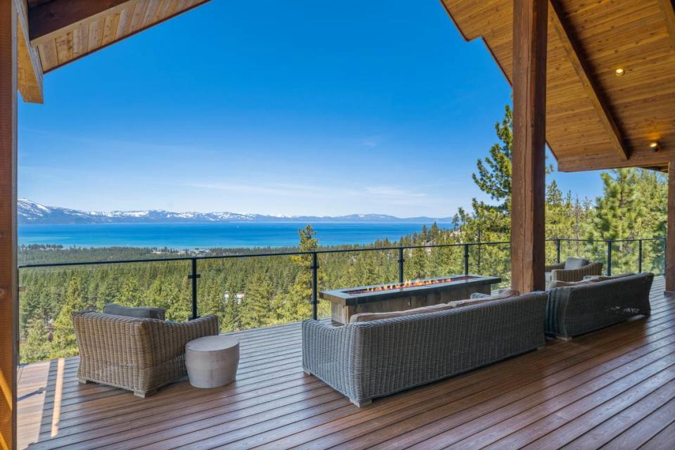 Gunbarrel Lodge with a mountain and lake views.