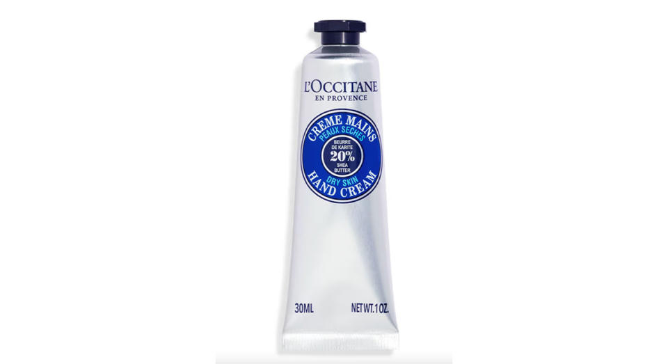 Formulated for dry hands, this L'Occitane cream absorbs quickly. 