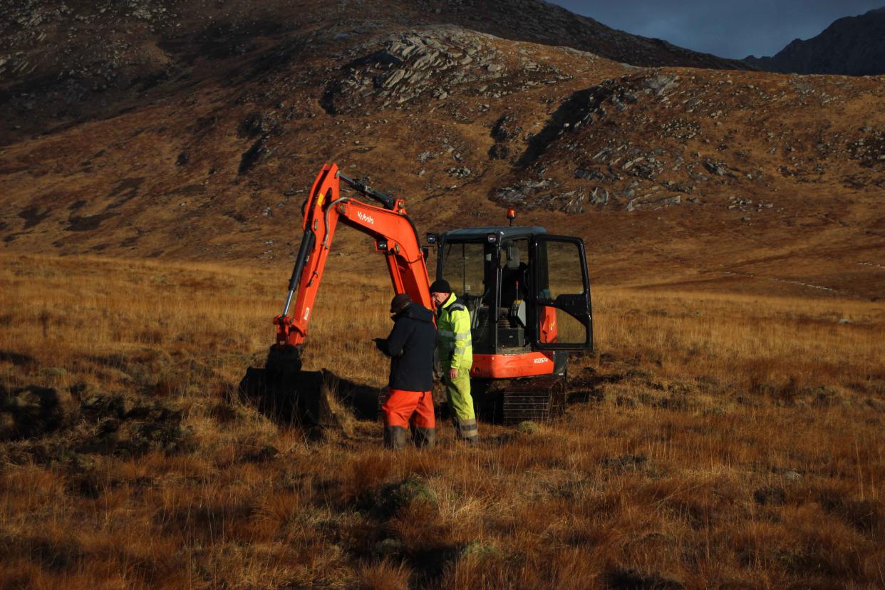 Digger on Arran