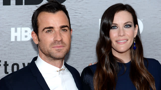 Justin Theroux is really good with babies. Jennifer Aniston's new husband met his <em>Leftovers</em> co-star Liv Tyler's son Sailor, and the encounter was so cute that the 38-year-old actress had to share a pic with her 590,000 Instagram followers. In the photo, Theroux is seen kissing the baby's little fingers while a smiling Tyler holds her son. <strong> WATCH: Jimmy Kimmel Threw Justin Theroux's Bachelor Party! </strong> "My #theleftovers family meeting my baby boy," Tyler -- who gave birth to her second child on February 11 -- wrote. "I feel so blessed in all parts of my life." This adorable pic is sure to spark baby rumors for newlyweds Theroux and Aniston, 46. The two tied the knot this past week in Bel Air, California, just days prior to Theroux's 44th birthday on August 10. <strong> WATCH: Jennifer Aniston's Tale of Two Weddings</strong> While Tyler was not confirmed to be at the wedding, the nuptials did boast a star-studded guest list. ET confirmed that Aniston's <em>Friends </em>co-stars Courteney Cox and Lisa Kudrow were at the wedding, as well as Tobey Maguire, Ellen DeGeneres, Portia de Rossi, Jimmy Kimmel, John Krasinski, Emily Blunt, Jason Bateman, Will Arnett, Lake Bell, Billy Crudup and photographer Terry Richardson Howard Stern was also in attendance and spilled some details about the highly anticipated event during his Monday morning show. <strong> WATCH: Jennifer Aniston and Justin Theroux Jet Off on Honeymoon! </strong> "I love him," Stern said bluntly of Theroux. "I love him and I told Jennifer she deserves a guy like this. Because, after all, she's been very sweet and generous with us, but Justin and his body. His abs, his ass. Look at him. I'm giddy over him!"