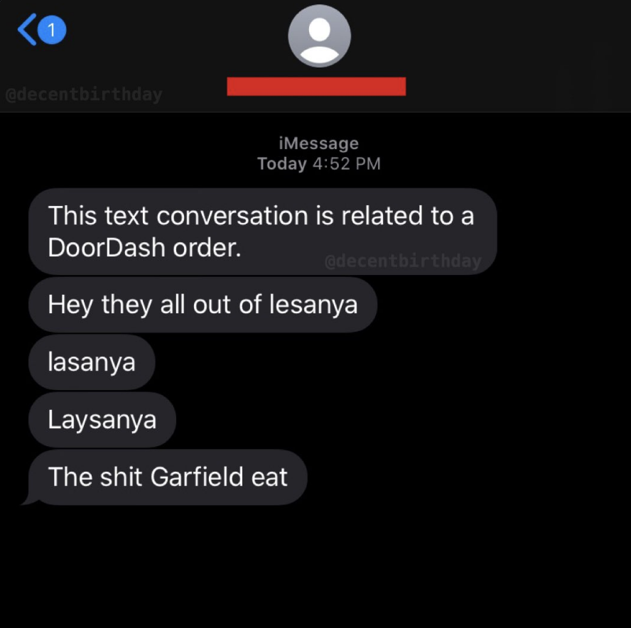 person can't spell lasagna so they say, the shit garfield eats