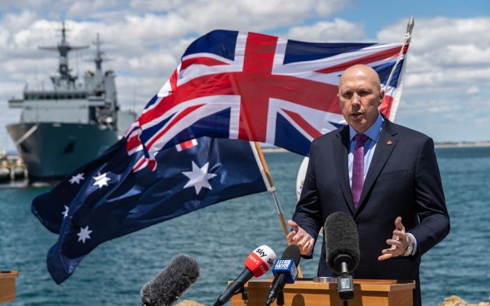 Peter Dutton, the Australian defence minister - RICHARD WAINWRIGHT/EPA-EFE/Shutterstock