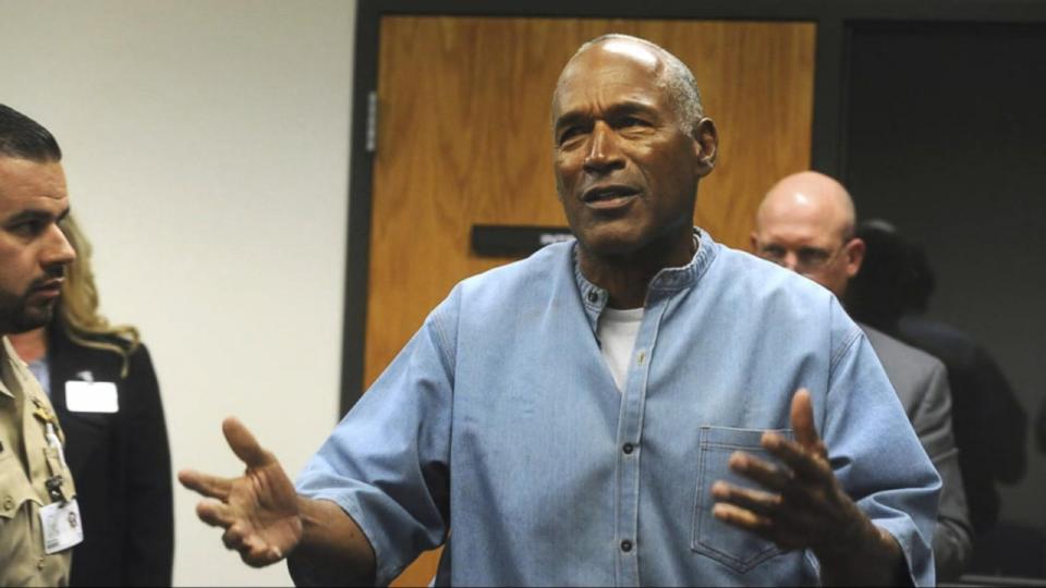 OJ Simpson was sentenced to 33 years in 2008. Copyright: [ABC]