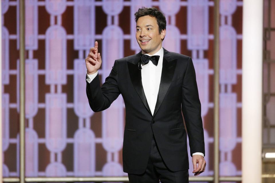 <p>Not including the Rat Pack, there's Andy Williams, John Larroquette, Janine Turner, Ricky Gervais, Amy Poehler, Tina Fey, Jimmy Fallon, and <a href="https://www.bustle.com/articles/199330-13-weird-golden-globes-facts-to-prove-that-the-show-has-always-been-unpredictable-offbeat" rel="nofollow noopener" target="_blank" data-ylk="slk:Seth Meyers;elm:context_link;itc:0;sec:content-canvas" class="link ">Seth Meyers</a>. Williams, Gervais, Poehler, and Fey all hosted multiple times.</p>