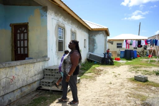 Edith Griffin had been living in a tent with her family for nine months until her Codrington home was finally repaired last week