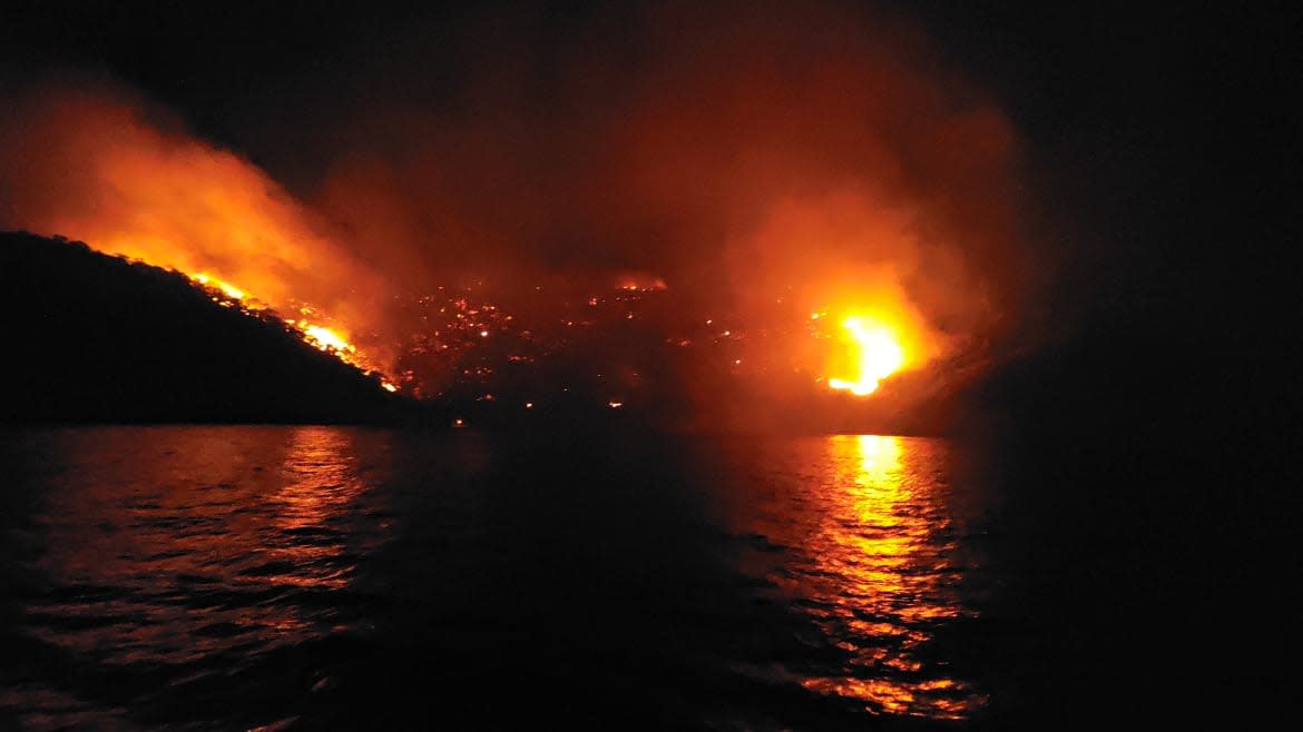 Volunteer fire station of Hydra via Reuters