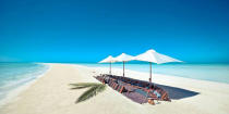 <b>Musha Cay - Bahamas </b> Owned by famed illusionist David Copperfield, you can expect more than a little magic when you stay at Musha Cay - a luxury private island in the Bahamas. Prices start at $39,000 a day for up to 12 guests, 4-night minimum.