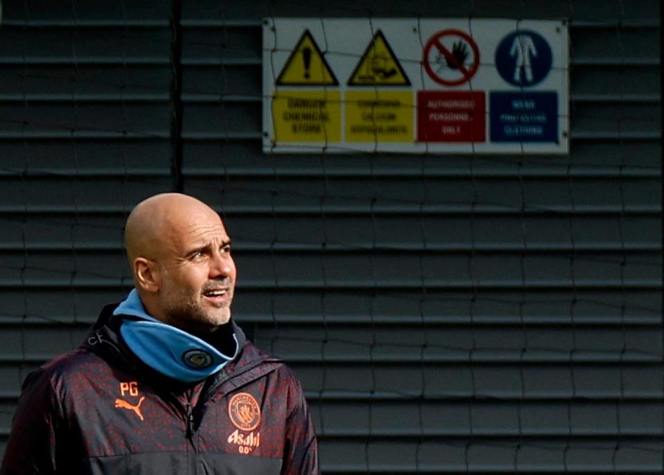 Guardiola looks to be steering his Abu Dhabi-backed side towards a record-breaking fourth consecutive league title (Action Images via Reuters)