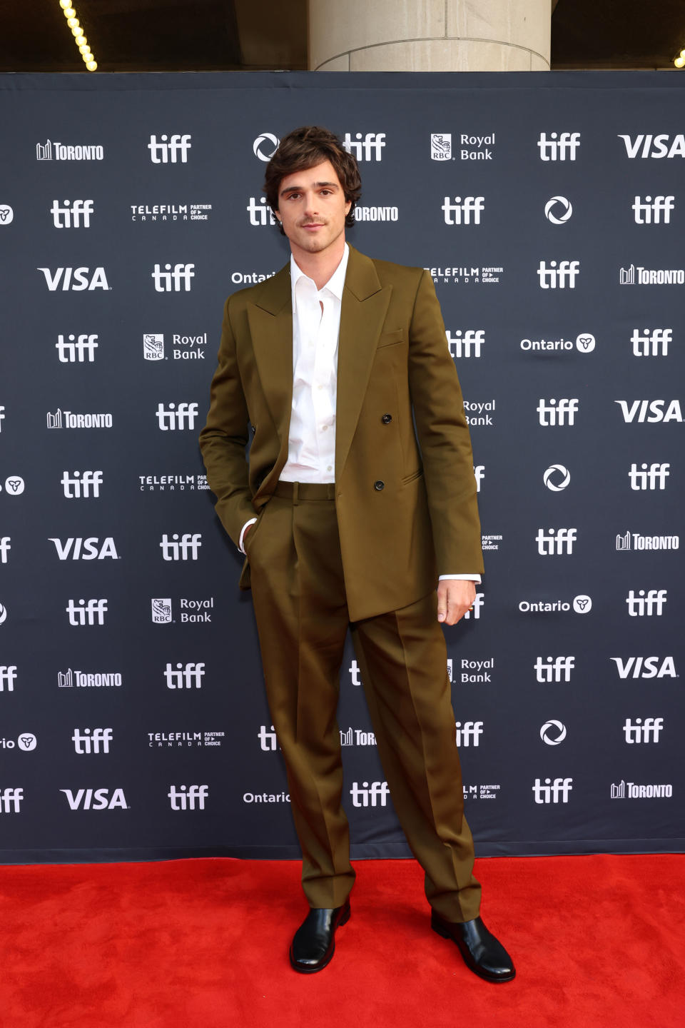 Jacob Elordi rocked the red carpet for the premiere of On Swift Horses at the 2024 Toronto International Film Festival at the Princess of Wales Theatre on Sept. 7. (Photo by Monica Schipper/Getty Images)