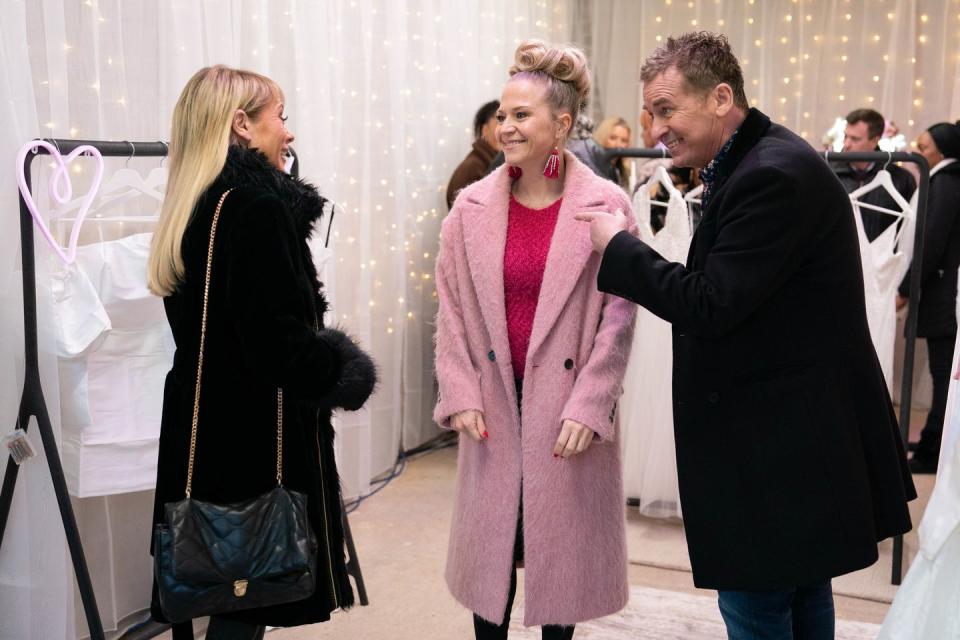 sharon watts, linda carter and alfie moon in eastenders