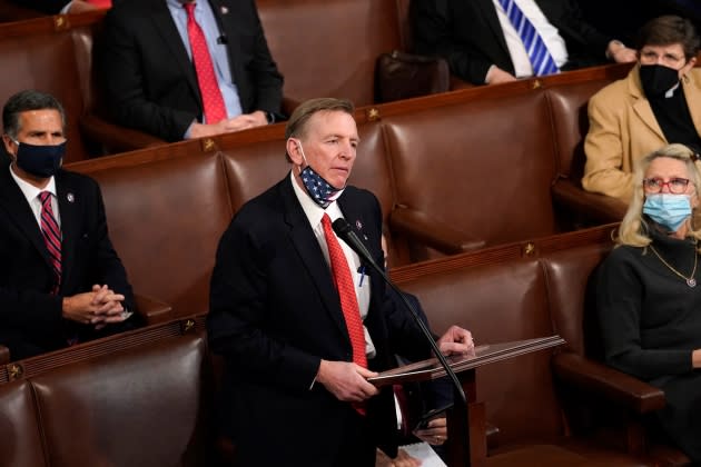 paul-gosar-j6-ali-alexander.jpg Congress Holds Joint Session To Ratify 2020 Presidential Election - Credit: Drew Angerer/Getty Images